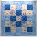Blue Winter Pals baby quilt